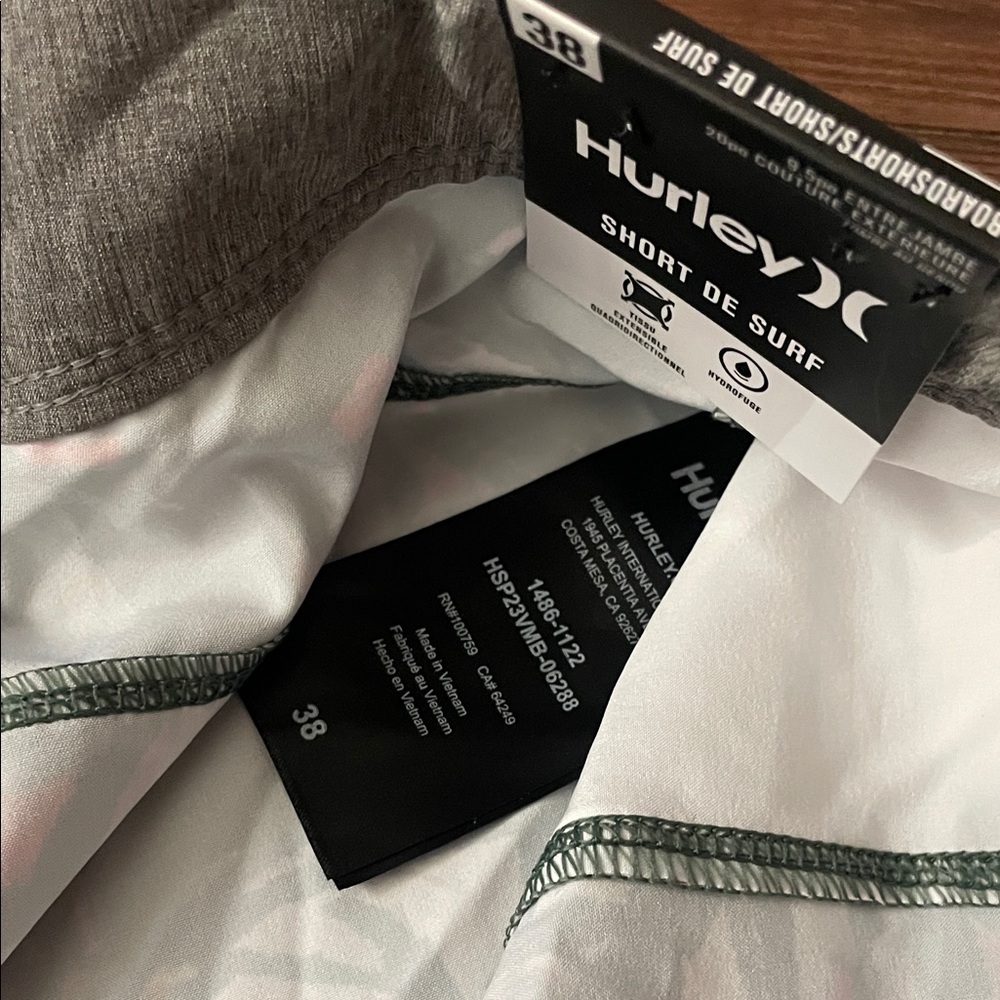HURLEY Tropical Escape Paradise Swim Board Short,Sz.38!NWT - Picture 5 of 8